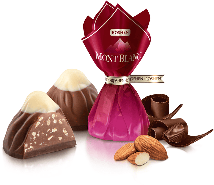 Цукерки Рошен Монблан подріб мигдаль 1кг